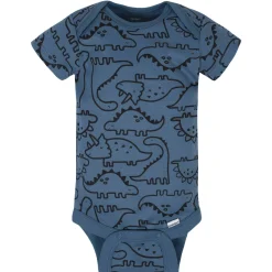 8-Pack Baby Boys Dinosaur Short Sleeve Onesies® Bodysuits