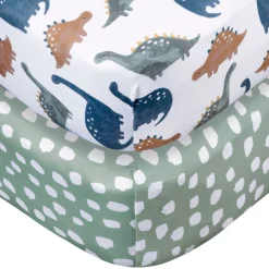 2-Pack Baby Boys Dino Time Crib Sheet