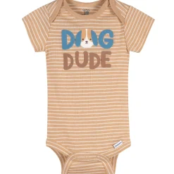 3-Pack Baby Boys Dog Dude Short Sleeve Onesies® Bodysuits