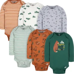 6-Pack Baby Boys Fox Onesies® Bodysuits