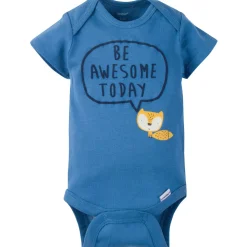 5-Pack Baby Boys Fox Short Sleeve Onesies® Bodysuits