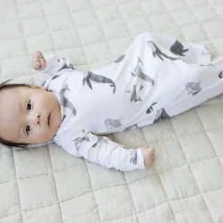 4-Pack Baby Boys Grey Coastal Gowns