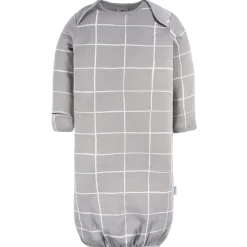 4-Pack Baby Boys Grey Coastal Gowns