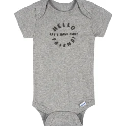 8-Pack Baby Boys Hello Friends Short Sleeve Onesies® Bodysuits