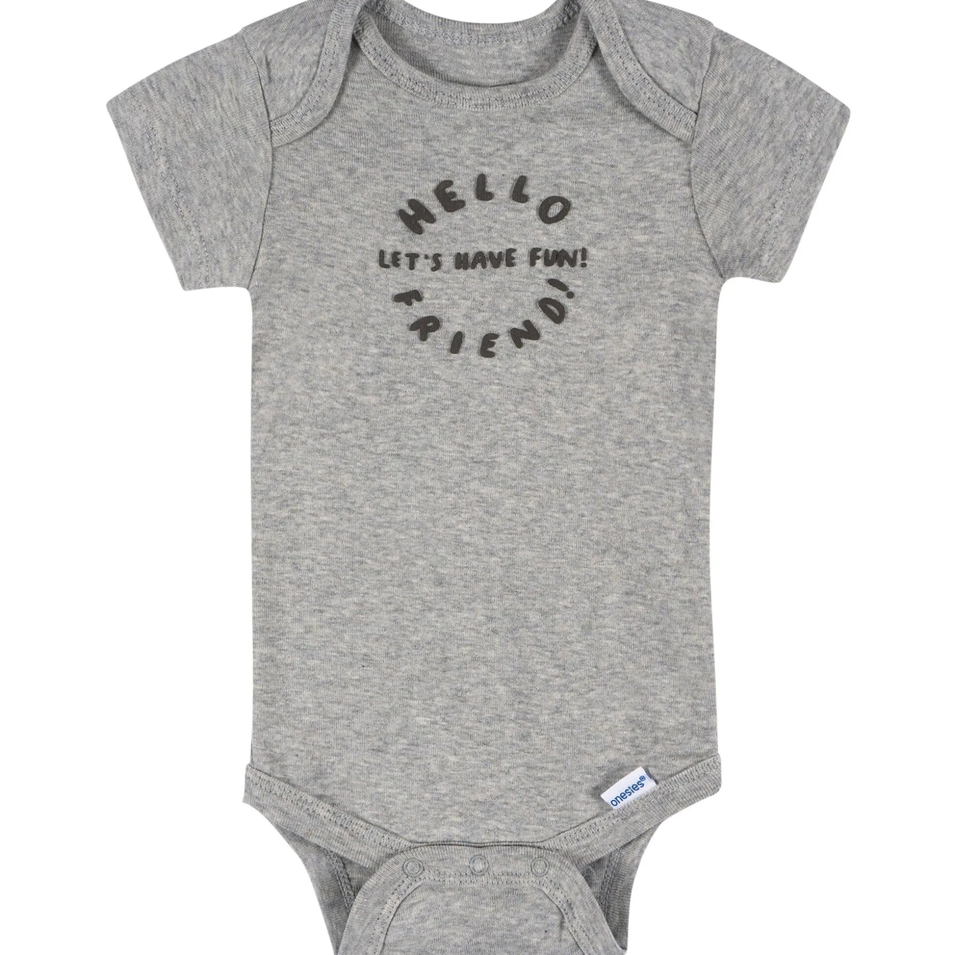 8-Pack Baby Boys Hello Friends Short Sleeve Onesies® Bodysuits