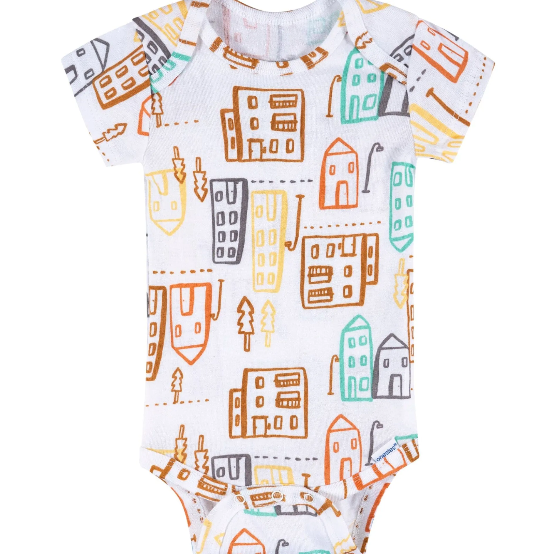 8-Pack Baby Boys Hello Friends Short Sleeve Onesies® Bodysuits