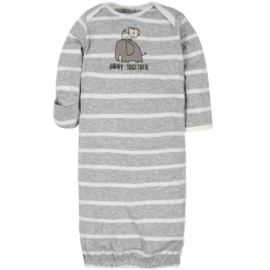 4-Pack Baby Boys Jungle Gowns