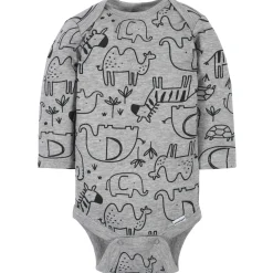 6-Pack Baby Boys Jungle Long Sleeve Onesies® Bodysuits