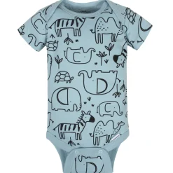 8-Pack Baby Boys Jungle Short Sleeve Onesies® Bodysuits