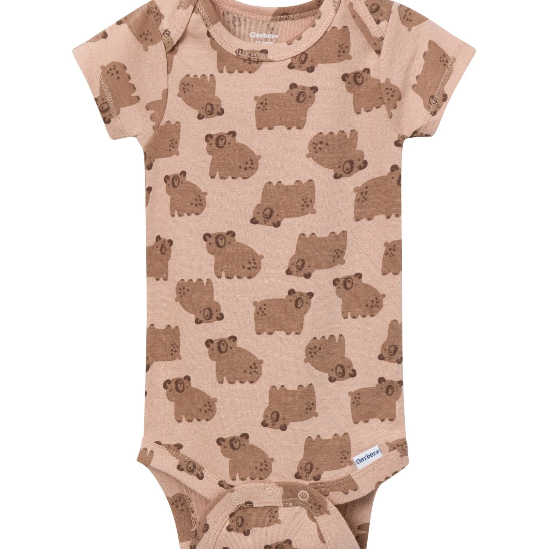 3-Pack Baby Boys Little Cub Short Sleeve Onesies® Bodysuits