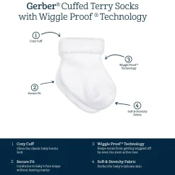 2-Pack Baby Boys Little Lighthouse Terry Socks