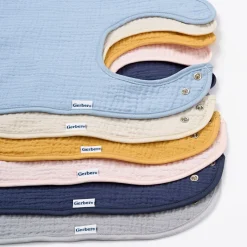 8-Pack Baby Boys Multi-color Muslin Drooling Bibs