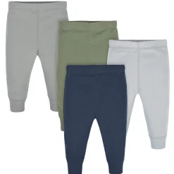 4-Pack Baby Boys Navy & Army Green Active Pants