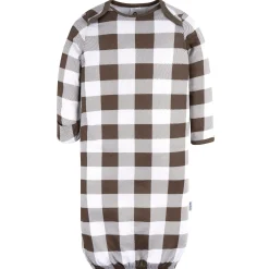 4-Pack Baby Boys Navy Dogs Gowns