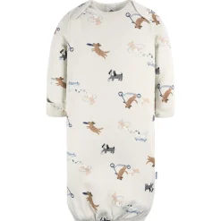 4-Pack Baby Boys Navy Dogs Gowns