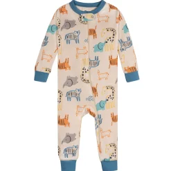 3-Pack Baby Boys Safari Footless Pajamas