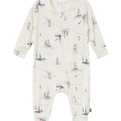 2-Pack Baby Boys Sail Harbor Zip Front Viscose Rompers