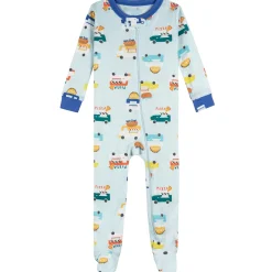 4-Pack Baby Boys Snack Truck Snug Fit Footed Pajamas