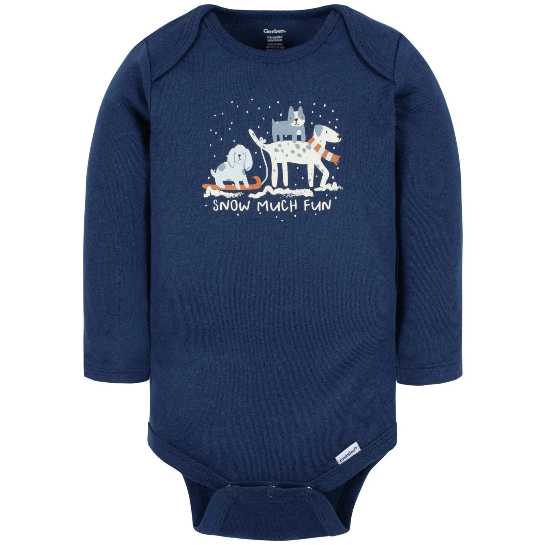 6-Pack Baby Boys Snow Much Fun Onesies® Bodysuits
