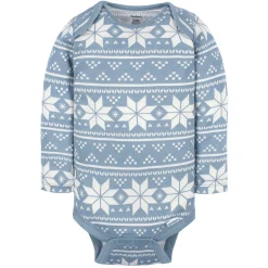 6-Pack Baby Boys Snow Much Fun Onesies® Bodysuits