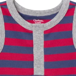 4-Pack Baby Boys Stars & Stripes Sleeveless Bodysuits