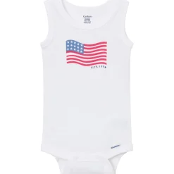 4-Pack Baby Boys Stars & Stripes Sleeveless Bodysuits