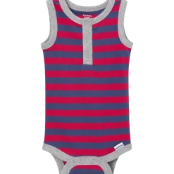 4-Pack Baby Boys Stars & Stripes Sleeveless Bodysuits