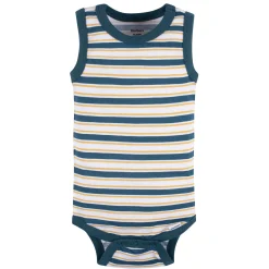 5-Pack Baby Boys Stripes Sleeveless Onesies® Bodysuits
