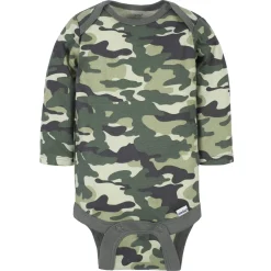 6-Pack Baby Boys Tiger Long Sleeve Onesies® Bodysuits