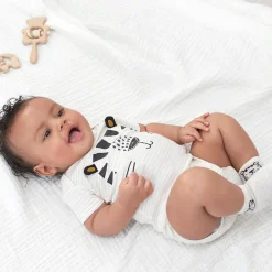 8-Pack Baby Boys Tiger Short Sleeve Onesies® Bodysuits