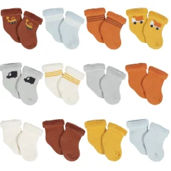12-Pack Baby Boys Transportation Zone Terry Wiggle Proof® Socks