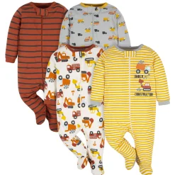4-Pack Baby Boys Transportation Zone Sleep 'N Plays