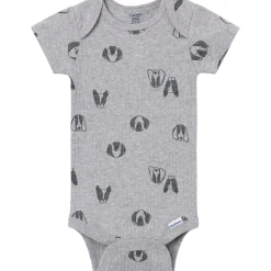 4-Pack Baby Boys Trucks & Dogs Short Sleeve Bodysuits
