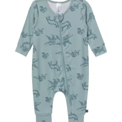 2-Pack Baby Boys Woodland Animals Zip Front Viscose Rompers