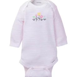 6-Pack Baby Girl Long Sleeve Kitty Onesies® Brand Bodysuits