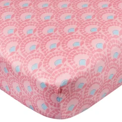 2-Pack Baby Girls Animal Geo Crib Sheet
