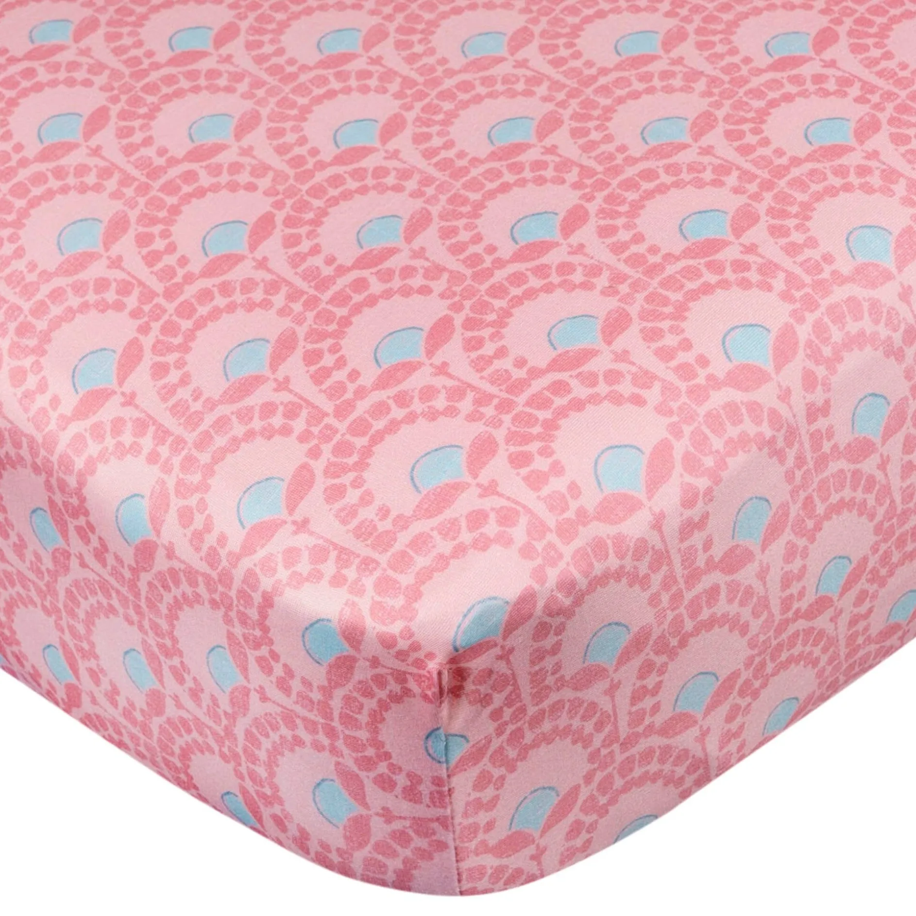 2-Pack Baby Girls Animal Geo Crib Sheet