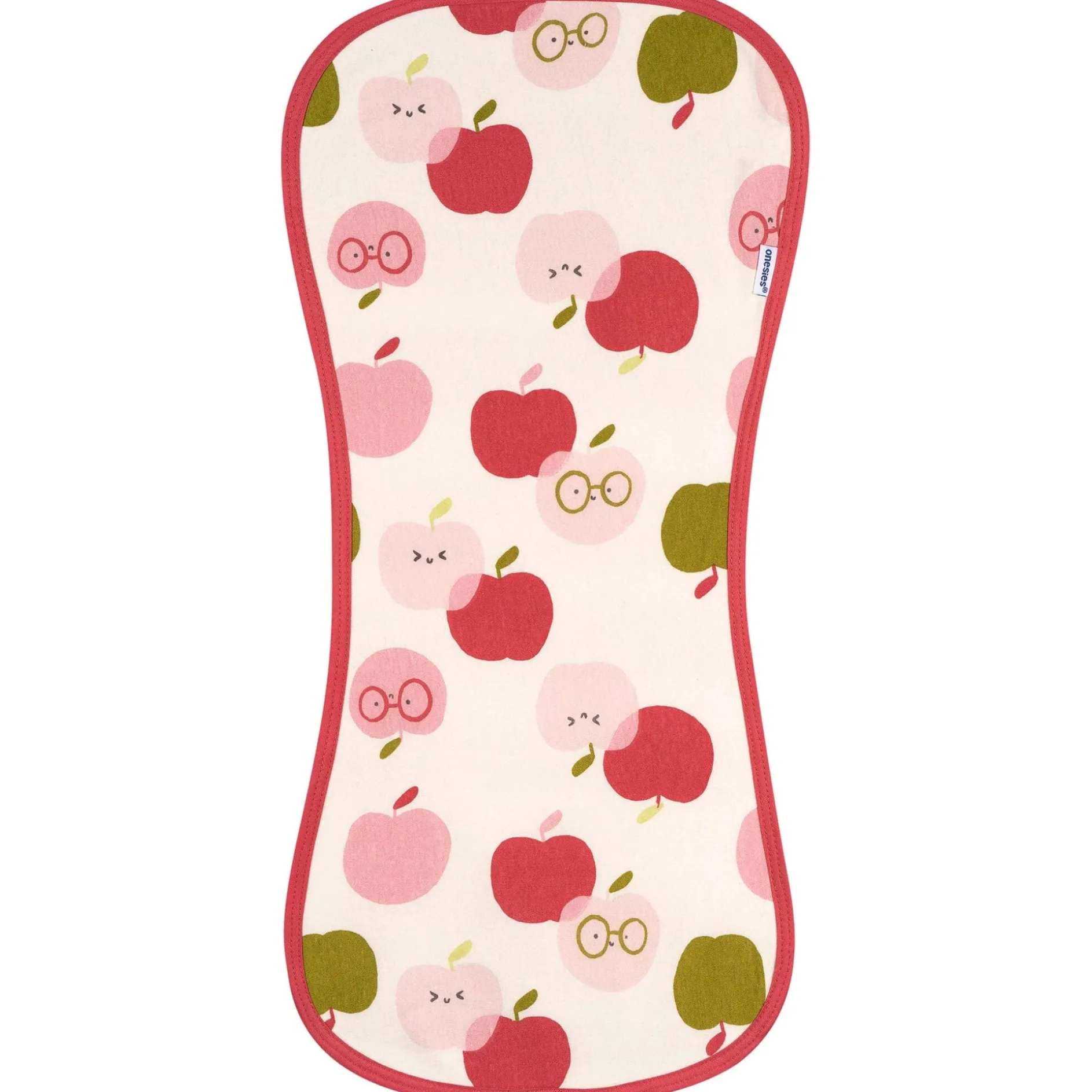 4-Pack Baby Girls Apples Burp Cloths