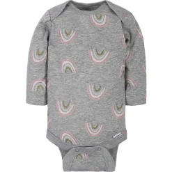 6-Pack Baby Girls Bear Long Sleeve Onesies® Bodysuits