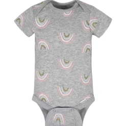 8-Pack Baby Girls Bear Short Sleeve Onesies® Bodysuits
