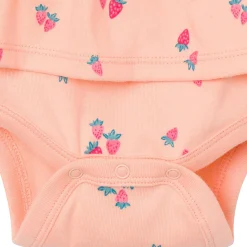 4-Pack Baby Girls Berries Sleeveless Bodysuits