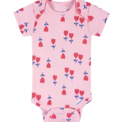 8-Pack Baby Girls Berry Happy Short Sleeve Onesies® Bodysuits