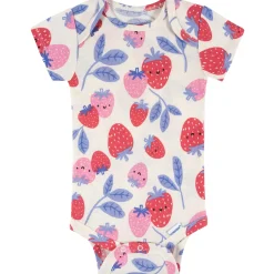 8-Pack Baby Girls Berry Happy Short Sleeve Onesies® Bodysuits