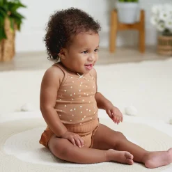 3-Pack Baby Girls Brown, Pink, & Garden Floral Bloomer Shorts