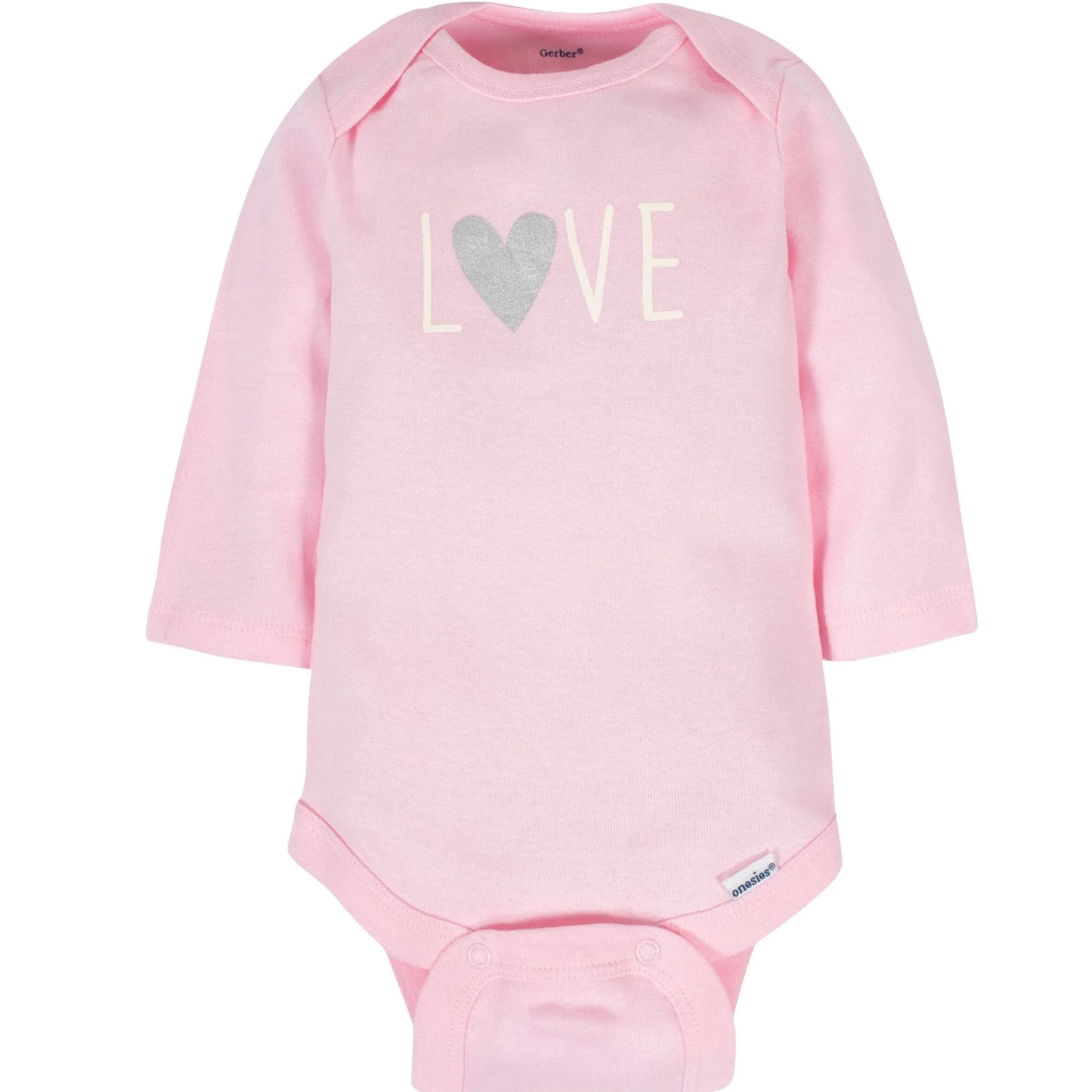 6-Pack Baby Girls Bunny Long Sleeve Onesies® Bodysuits