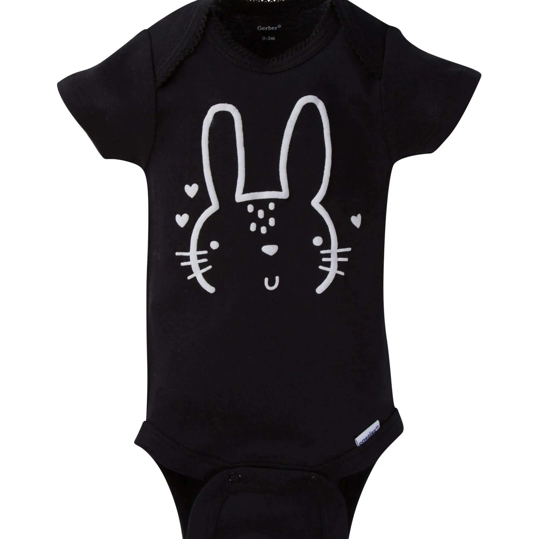 8-Pack Baby Girls Bunny Short-Sleeve Onesies® Bodysuits