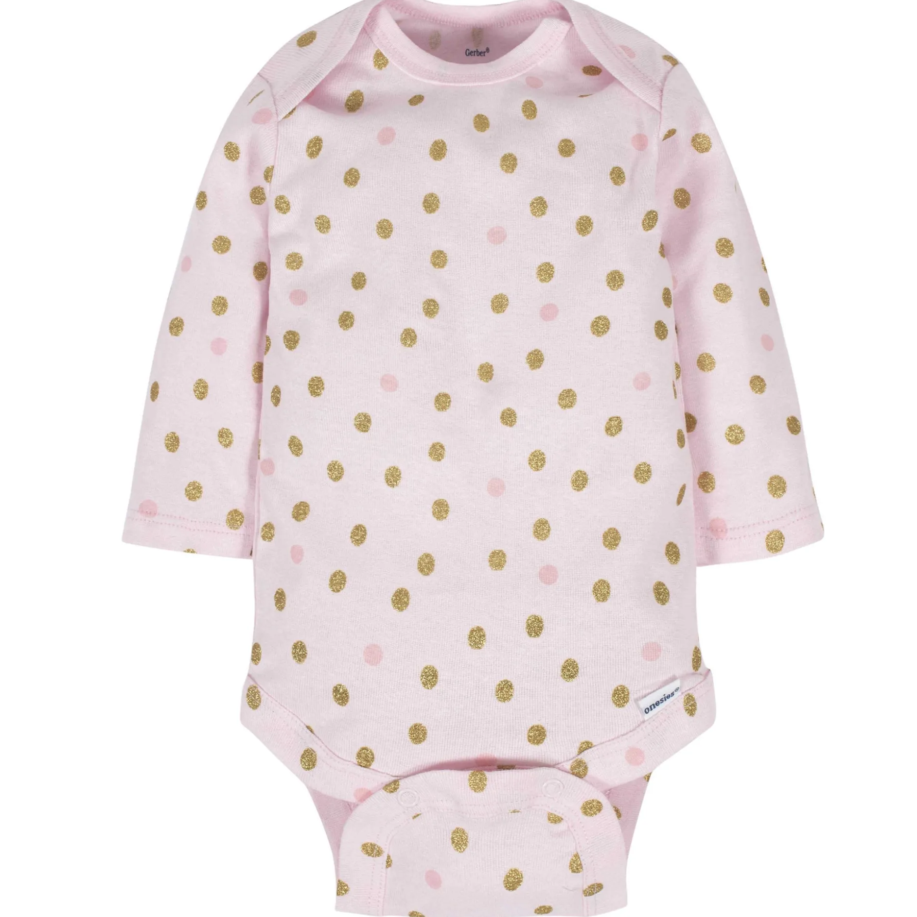 6-Pack Baby Girls Castle Long Sleeve Onesies® Bodysuits