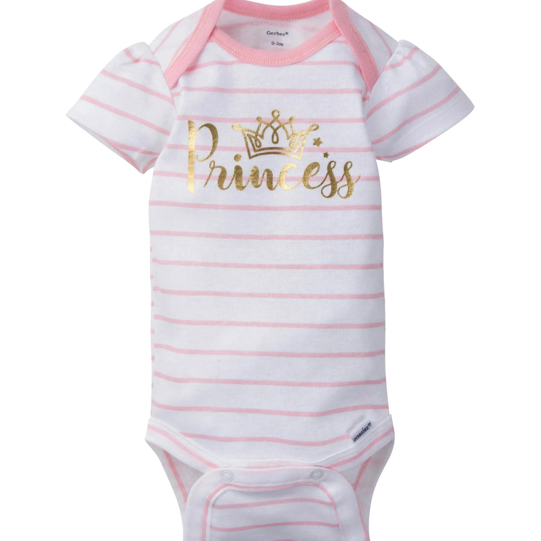 5-Pack Baby Girls Castle Short Sleeve Onesies® Bodysuits