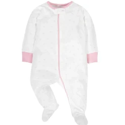 4-Pack Baby Girls Castle Zip Front Sleep ‘N Plays