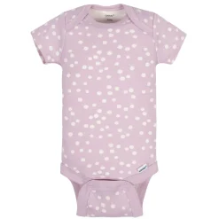 5-Pack Baby Girls Comfy Stretch Ducklings Short Sleeve Onesies® Bodysuits